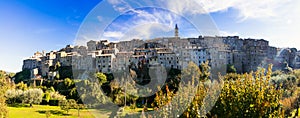 Traditional medieval hilltop villages of Italy- Grotte di Castro