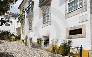 Traditional Medieval House in Obidos, Portugal photo