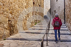 Traditional medieval village of Pals. Costa Brava, Girona. Catalunya, Spain