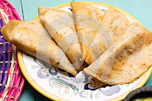 Mexican basket tacos called Canasta photo