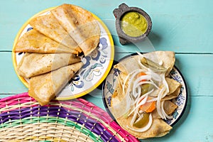 Mexican basket tacos called Canasta photo