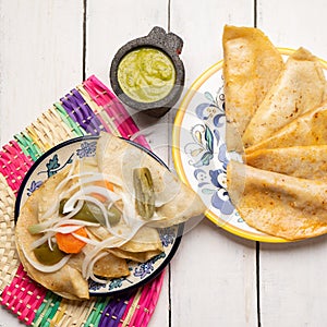 Mexican basket tacos called Canasta photo