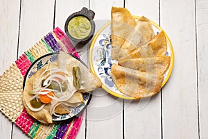 Mexican basket tacos called Canasta photo