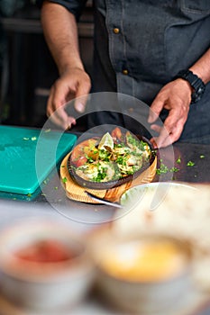 Tradicional mexicano sobre el en La cocina también la llamada 