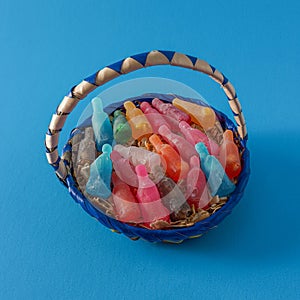 Traditional Mexican Candy Sweetmeats with a Bottle shape.