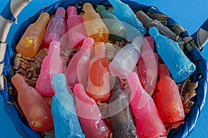 Traditional Mexican Candy Sweetmeats with a Bottle shape. photo