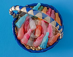 Traditional Mexican Candy Sweetmeats with a Bottle shape. photo