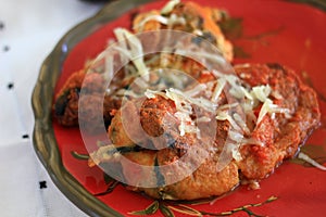 Traditional Mexican Chile Rellenos photo