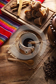 Traditional Mexican de Olla Coffee photo