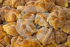 Traditional Mexican Pan de Muerto Bread of the Dead. photo