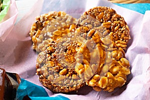 Mexican peanut  candies also called Palanqueta