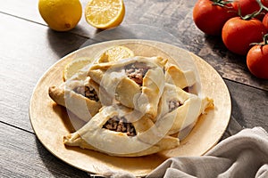 Traditional middle eastern fatayer