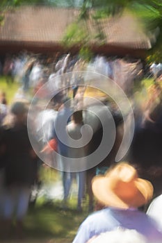 Traditional midsummer celebration in Sweden photo