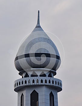 Traditional minaret of a mosque building
