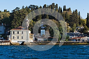 Traditional and modern mansions on the Bosporus