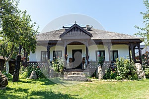 Traditional moldavian house, Romania photo