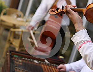 Traditional Moravian cimbalom band photo