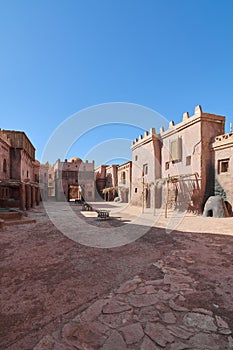 Traditional Moroccan Architecture in Desert Village