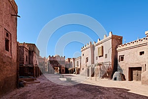 Traditional Moroccan Architecture in Desert Village
