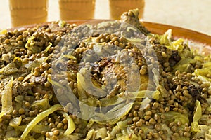 Traditional Moroccan homemade Rfissa