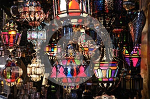 Traditional moroccan lamps