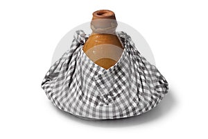 Traditional Moroccan tagine wrapped in a cloth