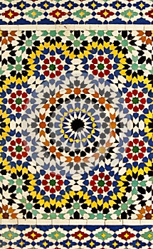 Traditional Moroccan tile pattern