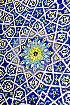 Traditional Moroccan tile pattern background