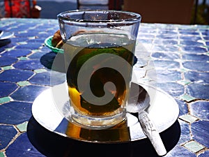 Traditional Moroccan whiskey - tea.