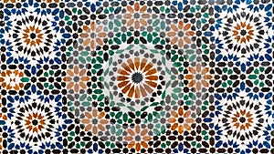 Traditional Morocco tiles with Islamic Design
