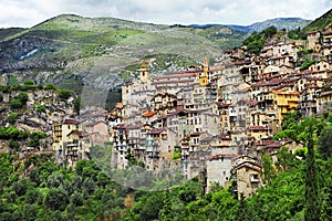 Traditional moutain villages in France