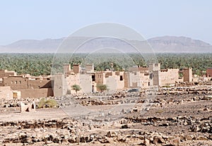 Traditional mud houses berber village