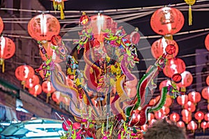 Traditional music toy in Yaowarat china town at bangkok city Thailand in Chinese newyear