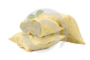 Traditional or national cuisine German filled pasta