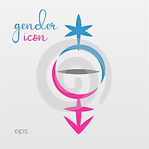 Traditional and non-traditional gender icons.