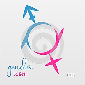 Traditional and non-traditional gender icons.