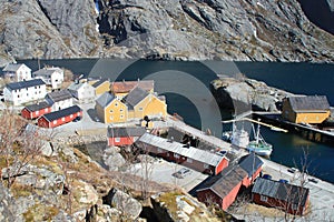 Traditional norwegian harbour