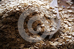 Traditional Oatmeal Raw Pile Bakery Oat Cereal Countryside Oatmeal Organic Ancient Homemade