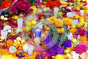 Traditional offering, day of the dead, mexico city IV photo