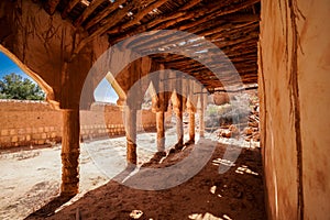 Traditional Old Arabian House abandoned or mud-brick house photo