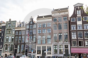 Traditional old buildings in Amsterdam