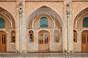 Traditional Old Caravansary with Brickwork Architecture