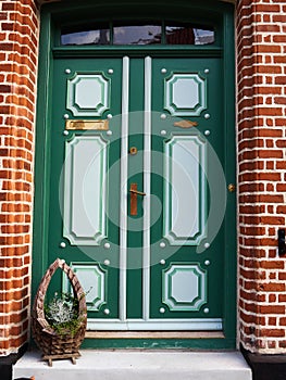 Traditional old classic decorative style Danish house home Aero Island, South Funen, Denmark