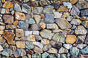 Traditional old dry stone wall in Italy