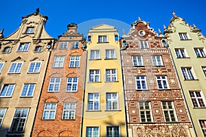 Traditional old houses of Gdansk