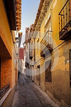 Traditional old Spanish street photo