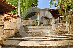 A traditional old street, Koprivshtitsa Bulgaria photo