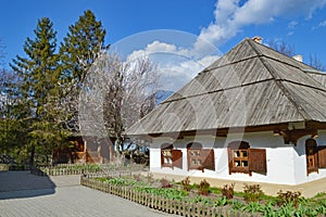 Traditional old ukrainian house, Poltava, Ukraine photo