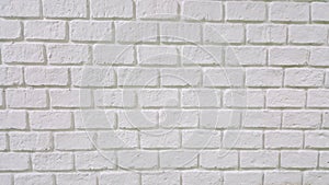 Traditional old white brick wall texture for background and architecture