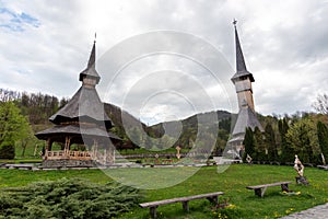 Traditional old wood church from Romania , Maramures county